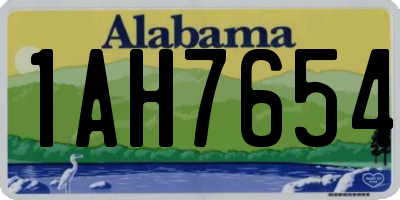 AL license plate 1AH7654