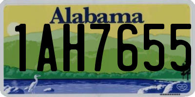 AL license plate 1AH7655