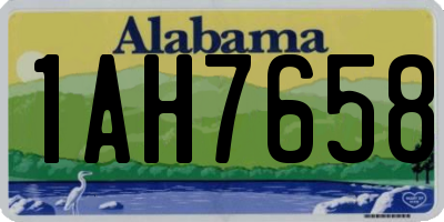 AL license plate 1AH7658
