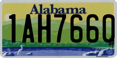 AL license plate 1AH7660
