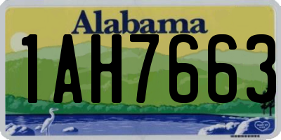 AL license plate 1AH7663