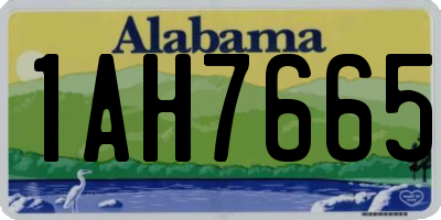 AL license plate 1AH7665
