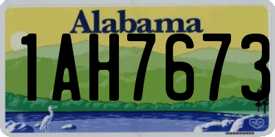 AL license plate 1AH7673