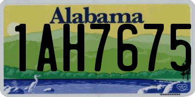 AL license plate 1AH7675