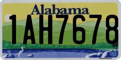 AL license plate 1AH7678