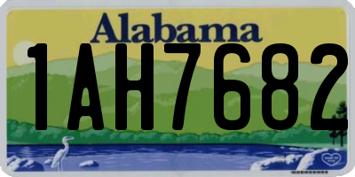 AL license plate 1AH7682