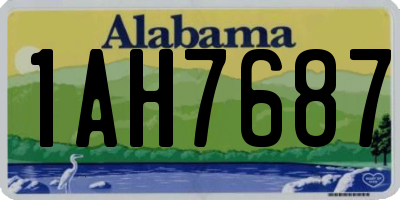 AL license plate 1AH7687