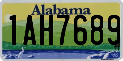 AL license plate 1AH7689