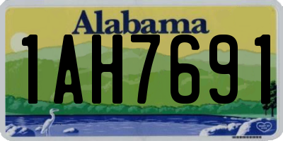 AL license plate 1AH7691