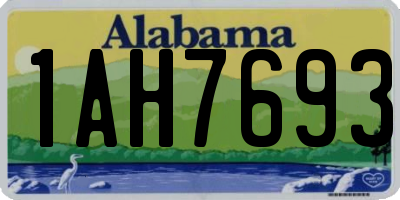 AL license plate 1AH7693
