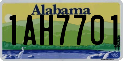 AL license plate 1AH7701