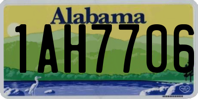AL license plate 1AH7706