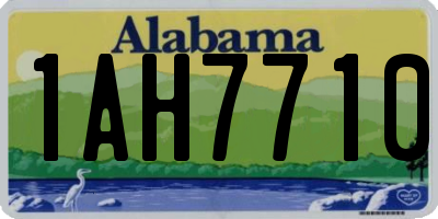 AL license plate 1AH7710
