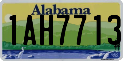 AL license plate 1AH7713