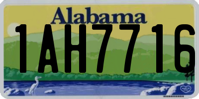AL license plate 1AH7716