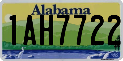 AL license plate 1AH7722