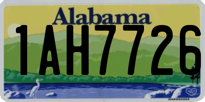 AL license plate 1AH7726