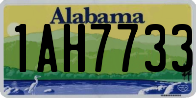 AL license plate 1AH7733