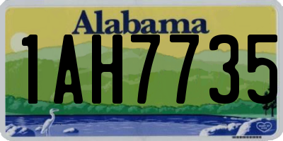 AL license plate 1AH7735