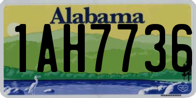 AL license plate 1AH7736