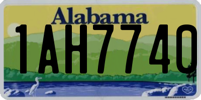 AL license plate 1AH7740