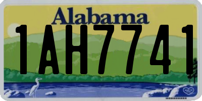 AL license plate 1AH7741