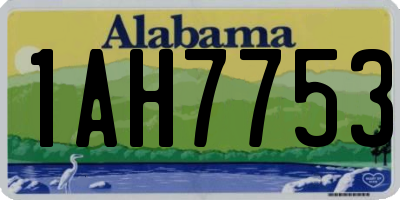 AL license plate 1AH7753