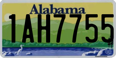 AL license plate 1AH7755