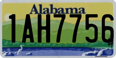 AL license plate 1AH7756