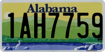 AL license plate 1AH7759