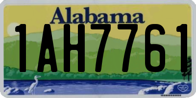 AL license plate 1AH7761