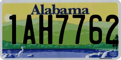 AL license plate 1AH7762