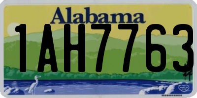 AL license plate 1AH7763