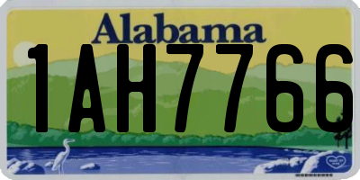 AL license plate 1AH7766