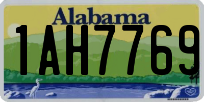 AL license plate 1AH7769