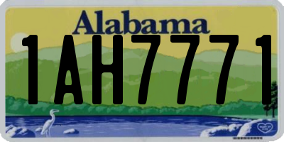 AL license plate 1AH7771