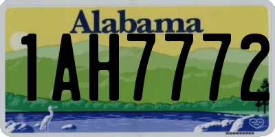 AL license plate 1AH7772
