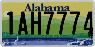 AL license plate 1AH7774