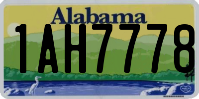 AL license plate 1AH7778