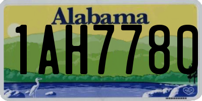 AL license plate 1AH7780