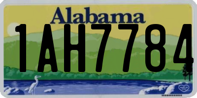 AL license plate 1AH7784