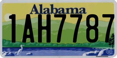 AL license plate 1AH7787