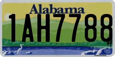 AL license plate 1AH7788
