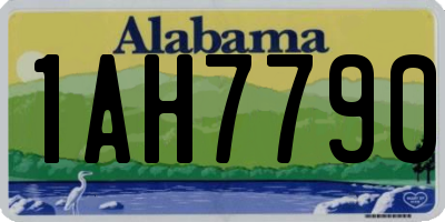 AL license plate 1AH7790
