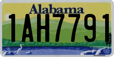 AL license plate 1AH7791