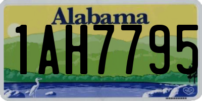 AL license plate 1AH7795