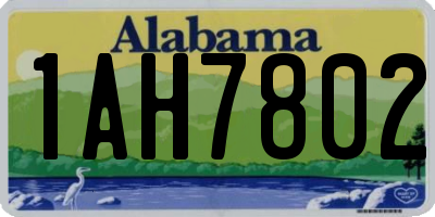 AL license plate 1AH7802