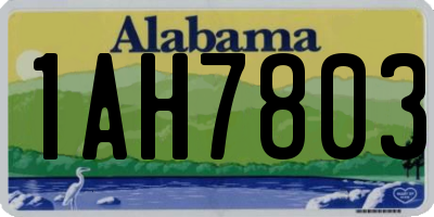 AL license plate 1AH7803