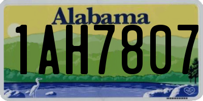 AL license plate 1AH7807