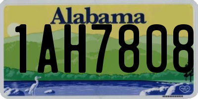 AL license plate 1AH7808